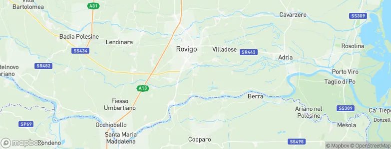 Pontecchio Polesine, Italy Map