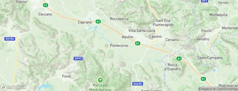 Pontecorvo, Italy Map