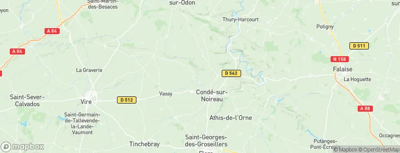 Pontécoulant, France Map