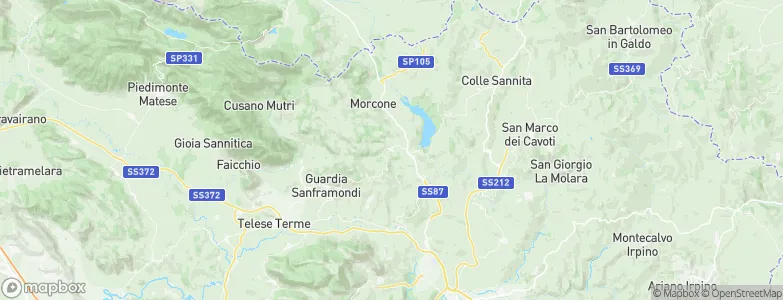 Pontelandolfo, Italy Map