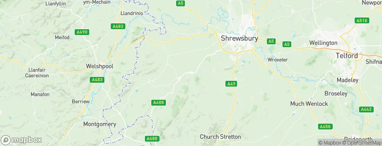 Pontesbury, United Kingdom Map