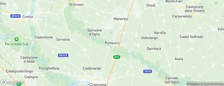 Pontevico, Italy Map