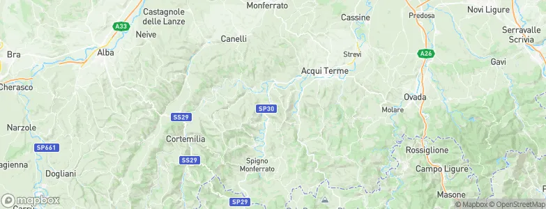 Ponti, Italy Map