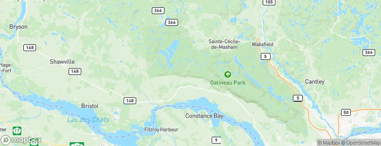 Pontiac, Canada Map