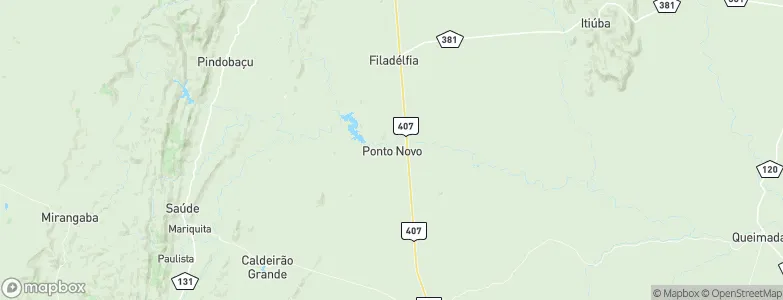 Ponto Novo, Brazil Map