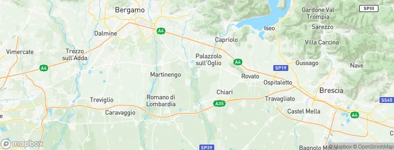 Pontoglio, Italy Map