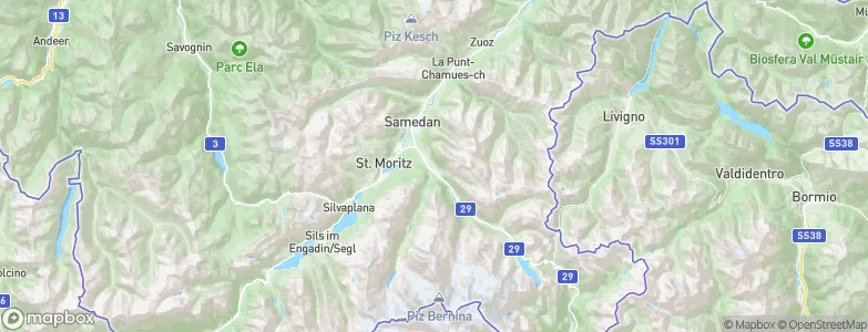 Pontresina, Switzerland Map