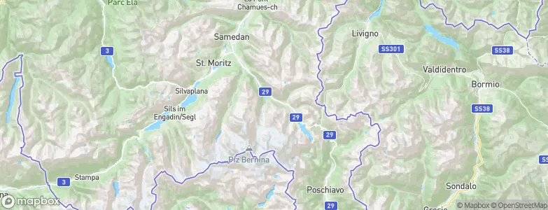 Pontresina, Switzerland Map