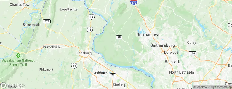 Poolesville, United States Map