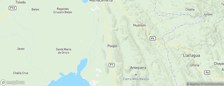 Poopó, Bolivia Map