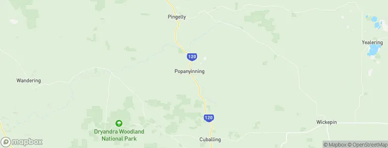 Popanyinning, Australia Map