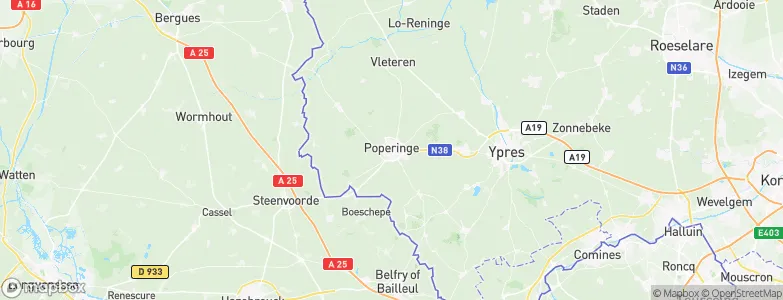 Poperinge, Belgium Map