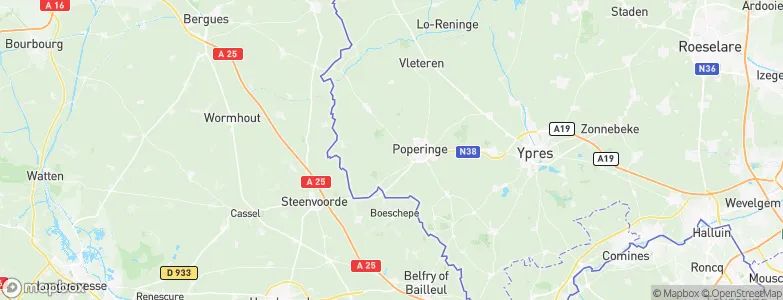 Poperinge, Belgium Map