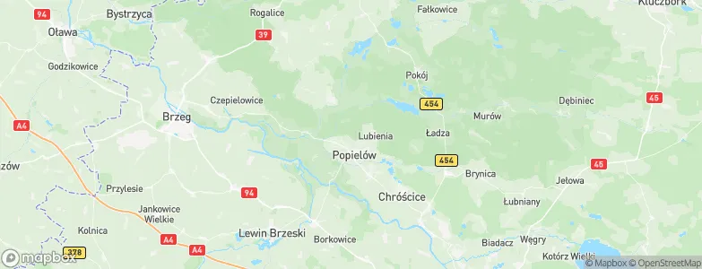 Popielów, Poland Map