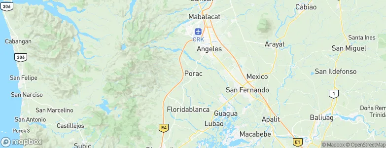 Porac, Philippines Map