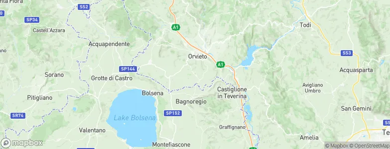 Porano, Italy Map