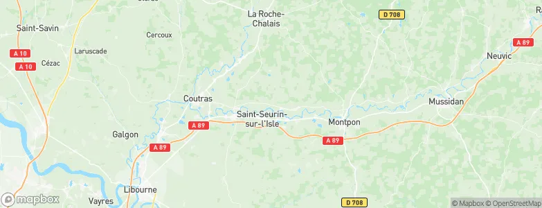 Porchères, France Map