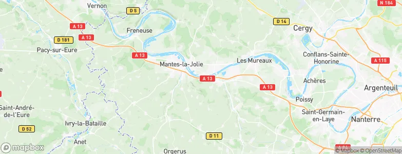 Porcheville, France Map
