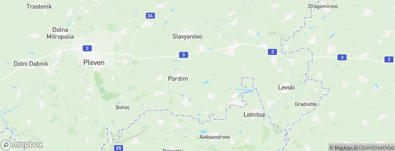 Pordim, Bulgaria Map