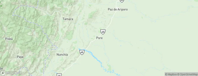 Pore, Colombia Map