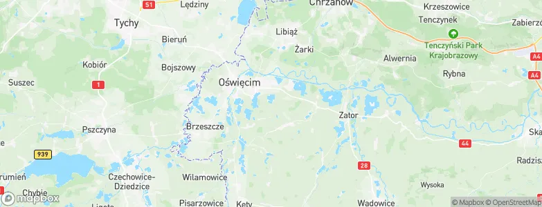 Poręba Wielka, Poland Map