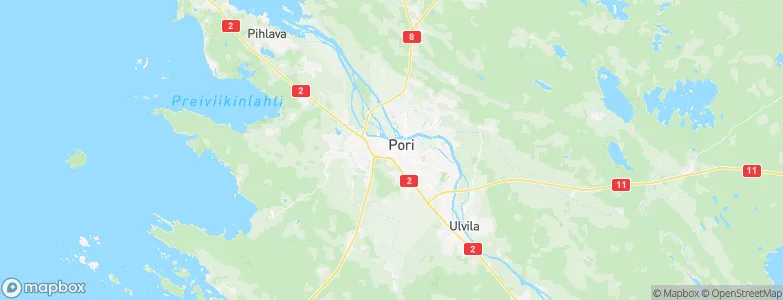 Pori, Finland Map