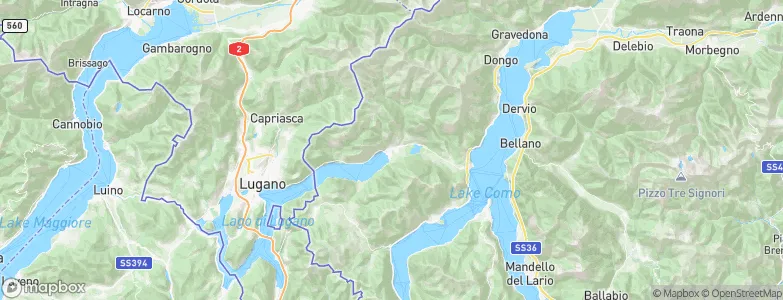 Porlezza, Italy Map