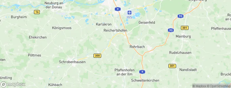 Pörnbach, Germany Map