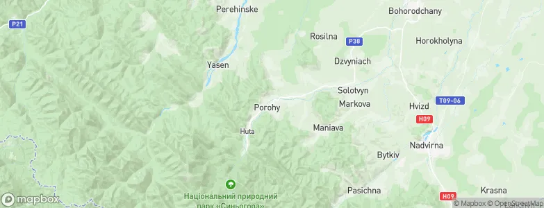 Porohy, Ukraine Map