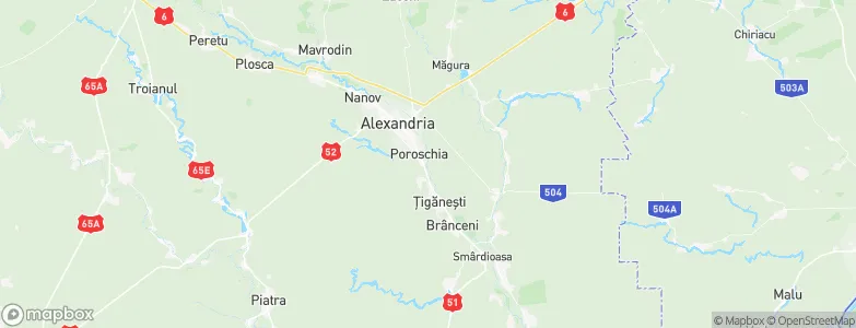 Poroschia, Romania Map