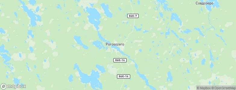 Porosozero, Russia Map