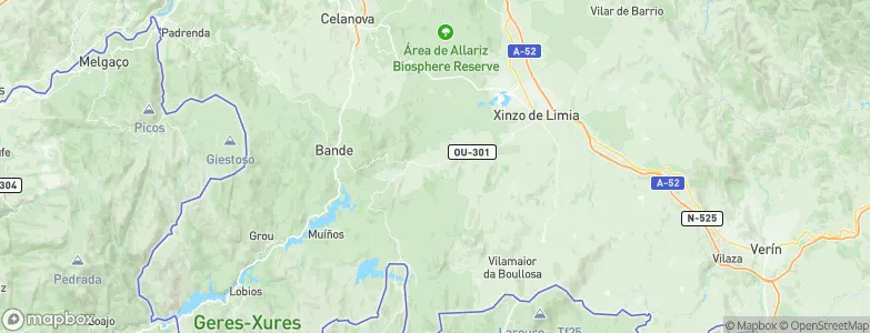 Porqueira, Spain Map