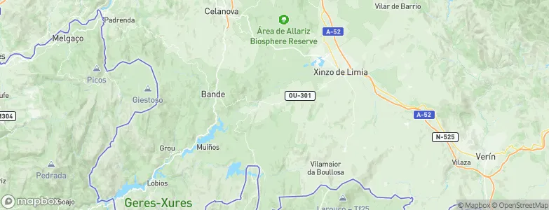 Porqueira, Spain Map