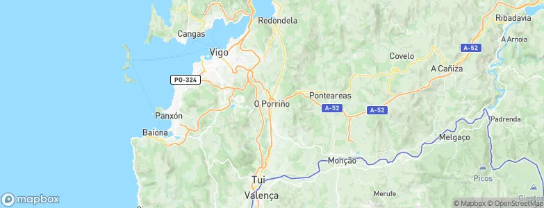 Porriño, Spain Map