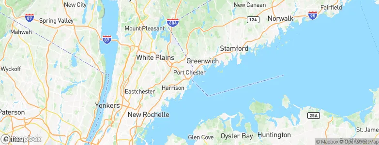 Port Chester, United States Map
