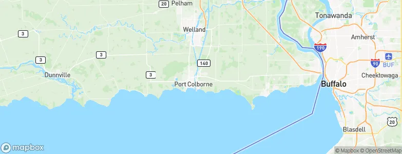 Port Colborne, Canada Map