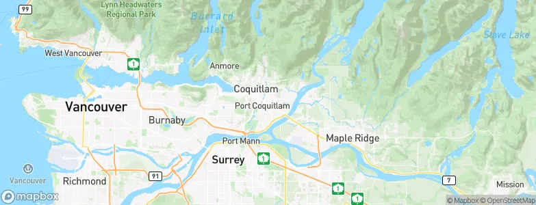 Port Coquitlam, Canada Map