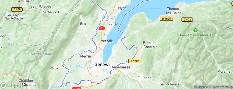 Port-de-Corsier, Switzerland Map