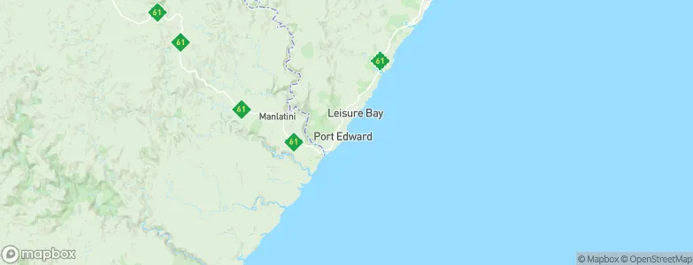 Port Edward, South Africa Map