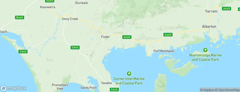 Port Franklin, Australia Map