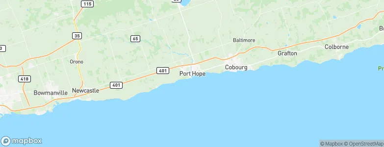 Port Hope, Canada Map