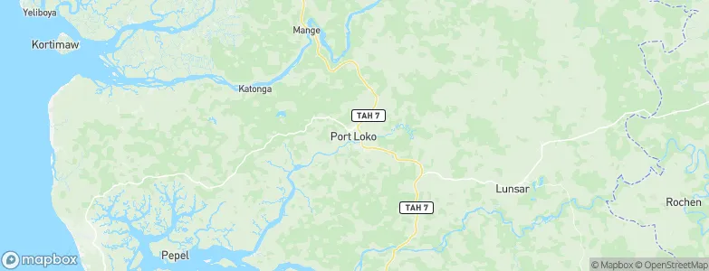 Port Loko, Sierra Leone Map