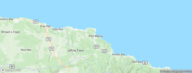 Port Maria, Jamaica Map