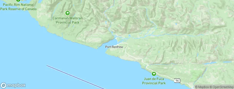 Port Renfrew, Canada Map