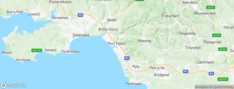 Port Talbot, United Kingdom Map