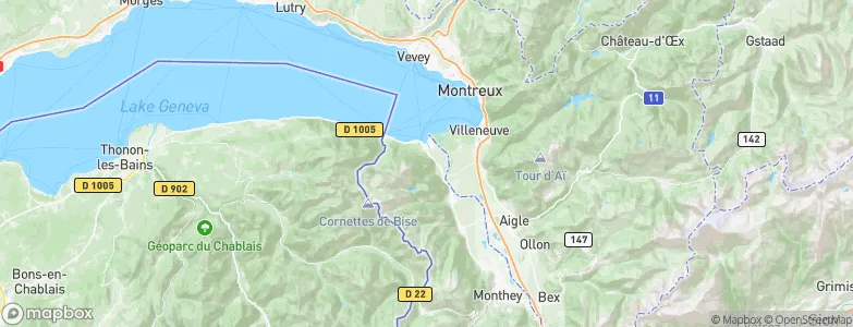 Port-Valais, Switzerland Map