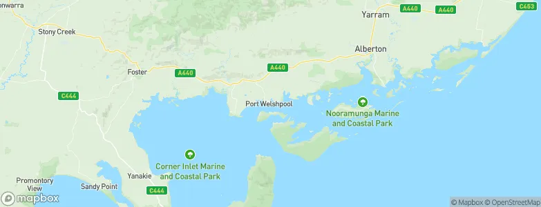 Port Welshpool, Australia Map