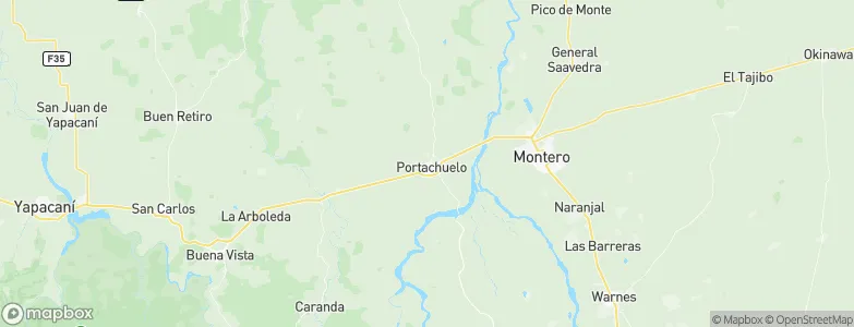 Portachuelo, Bolivia Map