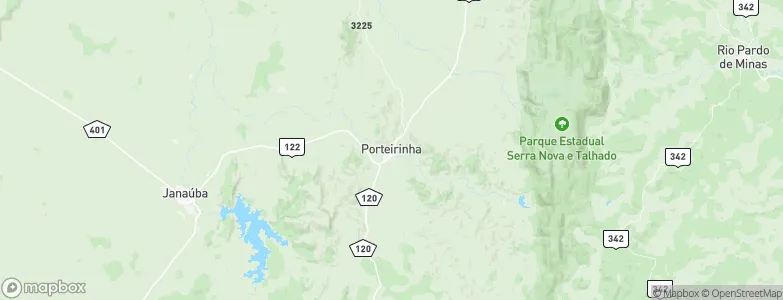 Porteirinha, Brazil Map