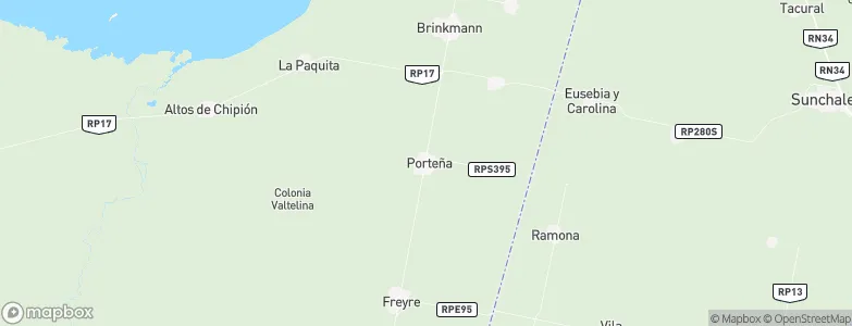 Porteña, Argentina Map